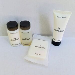 Le Grande Bain Citron + Vetiver Scent Bath Set-Lot Of 4-Sheraton-Travel Size-NEW